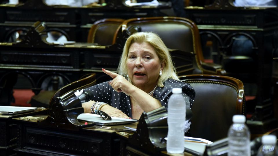 La diputada nacional Elisa Carrió