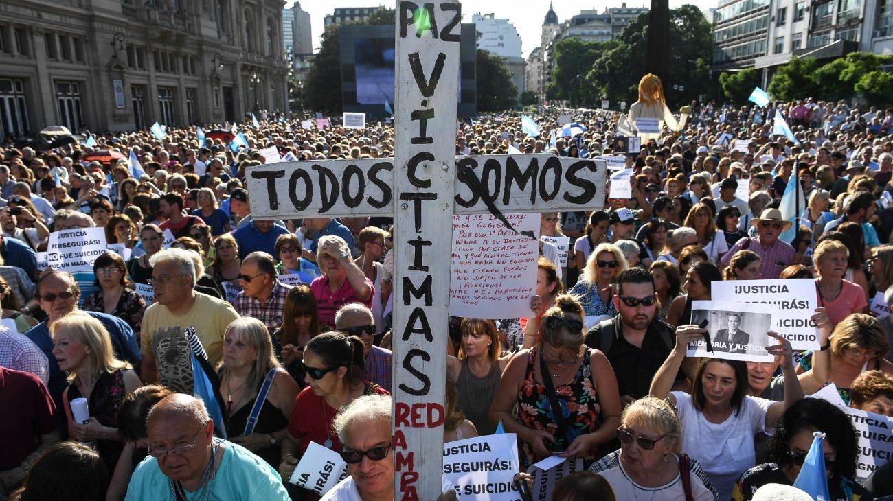 Así fue el homenaje a Nisman en el quinto aniversario de su muerte.