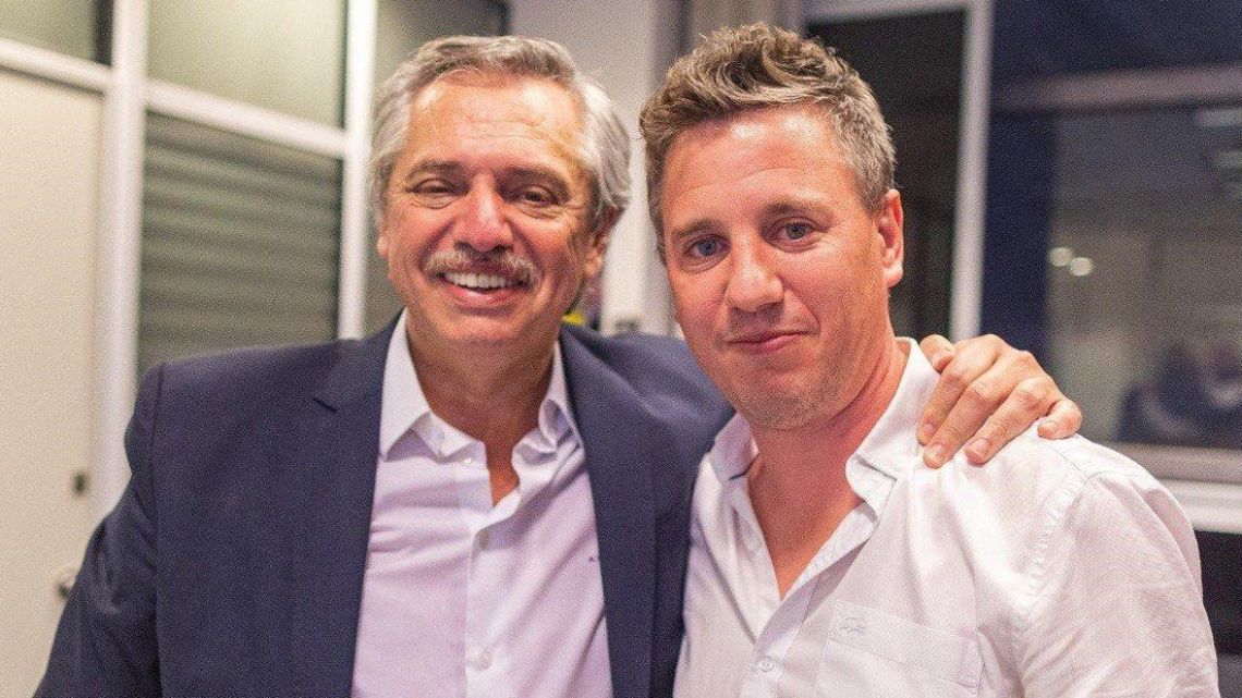Alberto Fernández y Federico Martelli. | Foto:Cedoc.