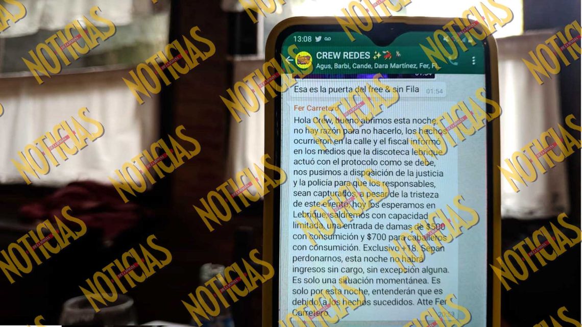 Captura de WathsApp de Le Brique | Foto:Cedoc