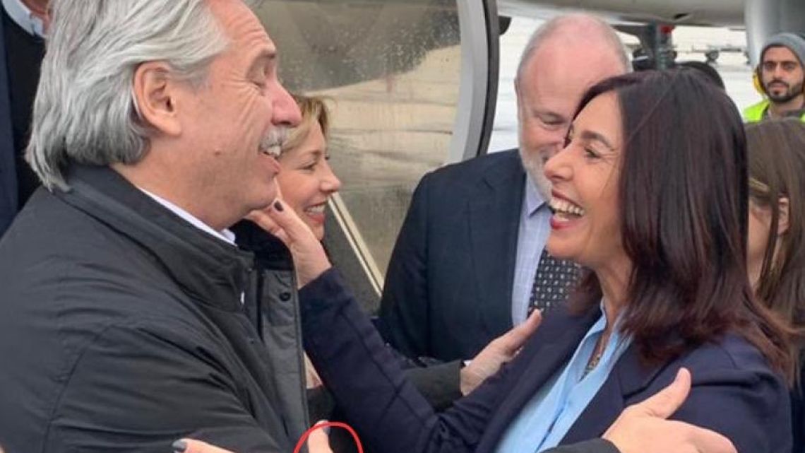 Alberto Fernández y la ministra israelí | Foto:Cedoc