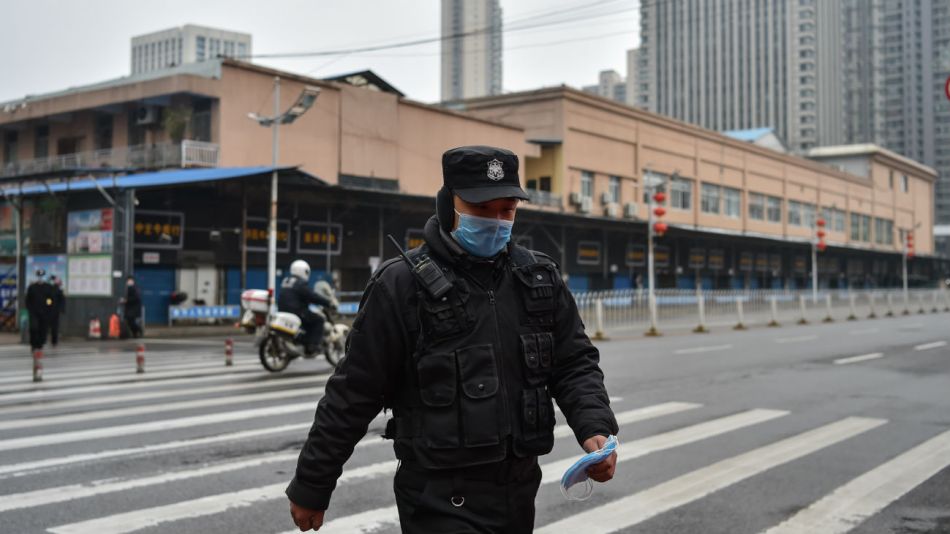 El mercado mayorista de mariscos de Huanan de la ciudad de Wuhan, donde se detectó el coronavirus.