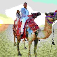 La excéntricas vacaciones de Lisandro Borges y Mariana Gersztein en Egipto