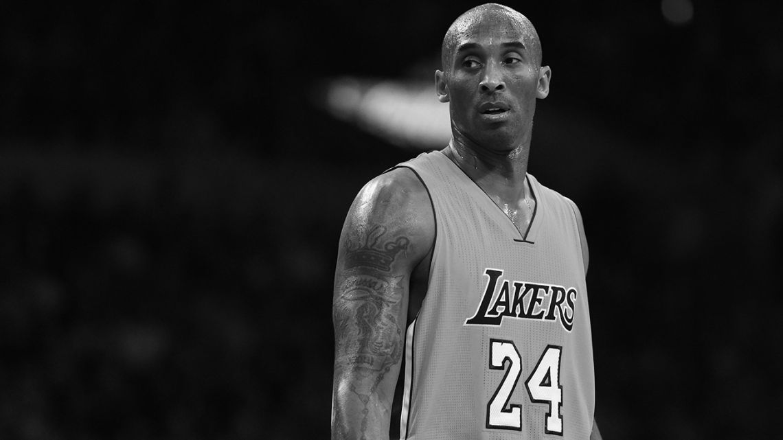 In this file photo taken on November 21, 2015, Kobe Bryant plays for the Los Angeles Lakers.