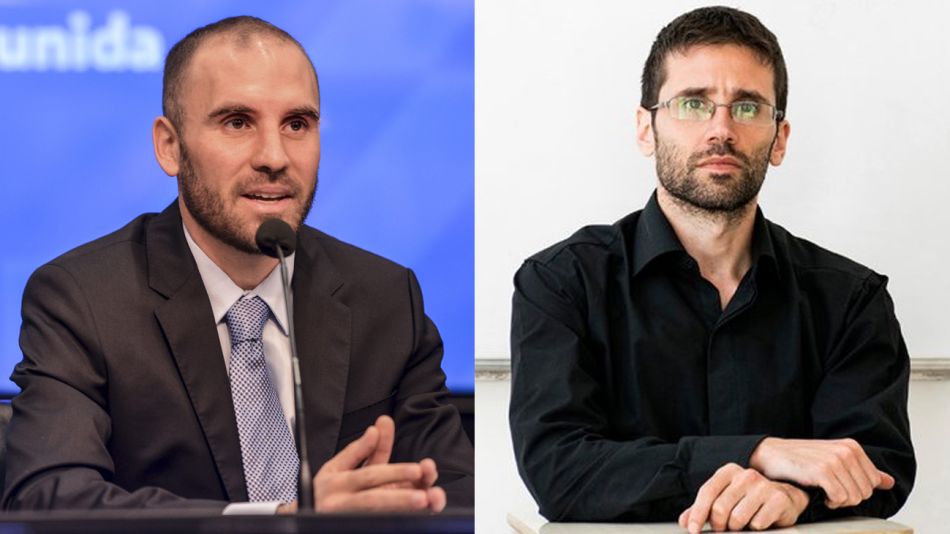 El ministro de Economía Martín Guzmán y el flamante funcionario Emiliano Libman