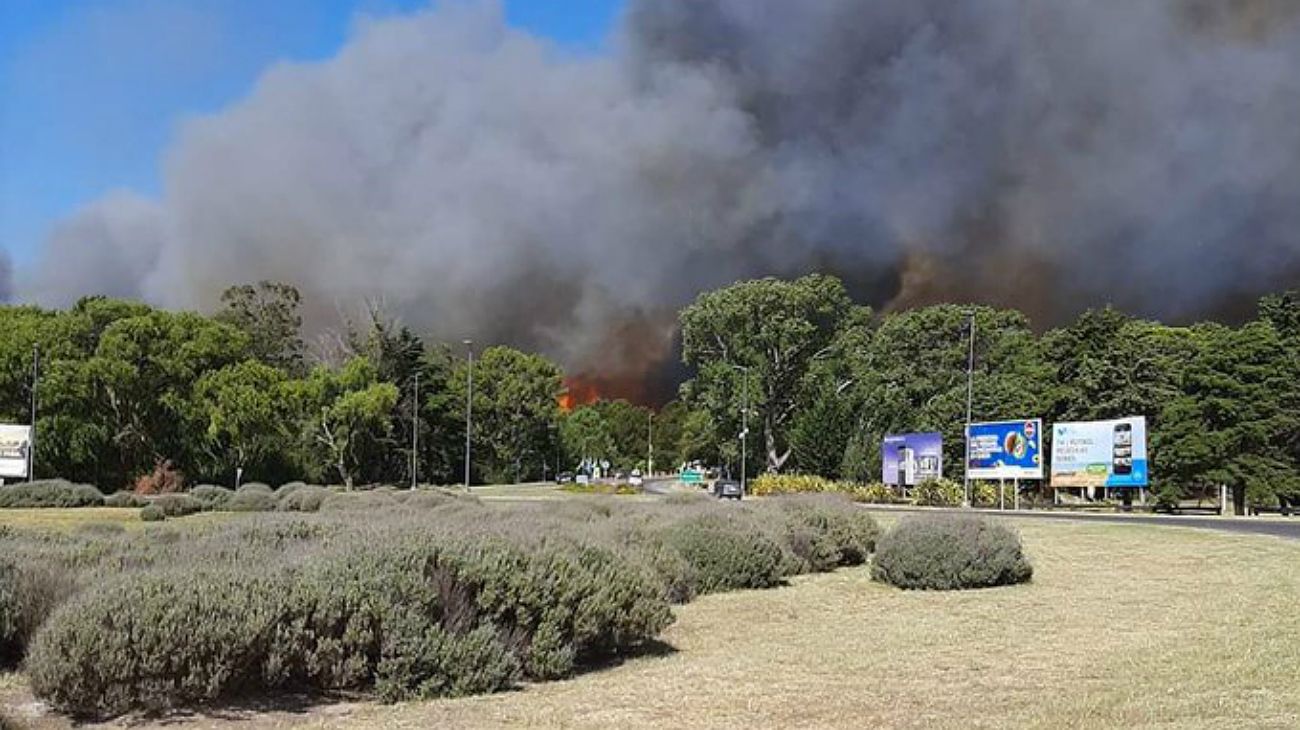 Incendio en Villa Gesell.