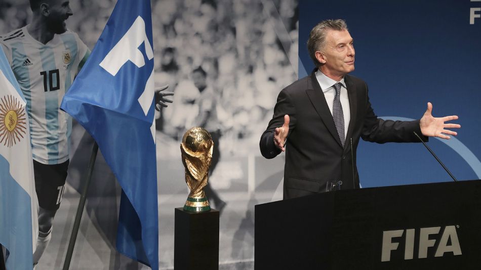 Archivo. Mauricio Macri, en la FIFA.