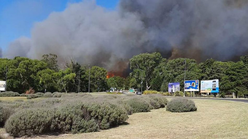 Incendio en Villa Gesell.