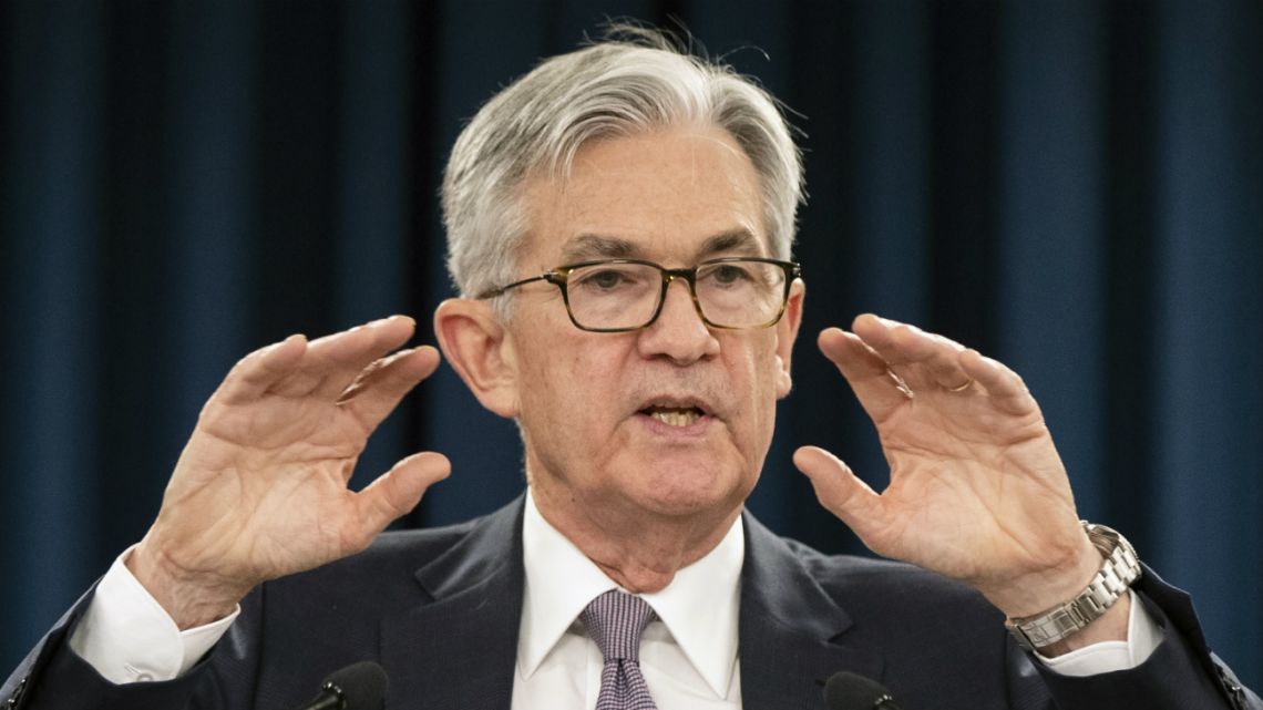 Federal Reserve Chair Jerome Powell speaks during a news conference following the Federal Open Market Committee meeting in Washington, Wednesday, January 29, 2020