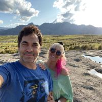 Valeria Lynch y su pareja