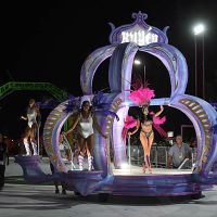 Charlotte Caniggia participó del Carnaval de Dolores e hizo un inesperado anuncio