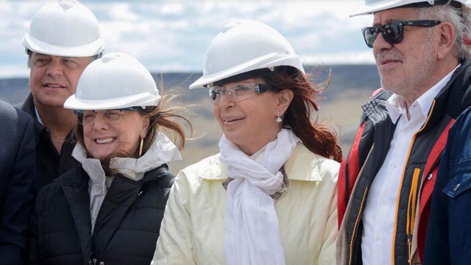 Gerardo Ferreyra y Cristina Fernández de Kirchner en Santa Cruz