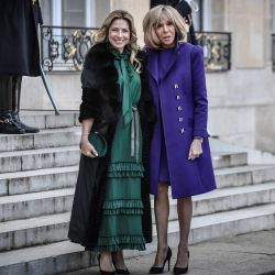 Fabiola Yáñez y Brigitte Macron: su encuentro en París