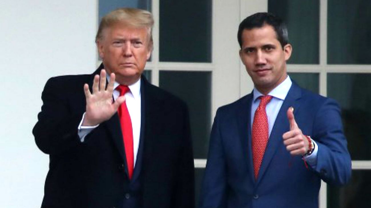 Donald Trump recibió a Juan Guaidó en la Casa Blanca.