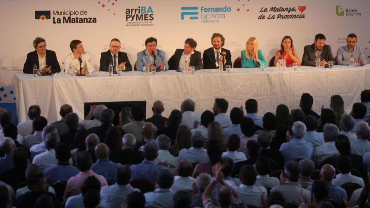 Axel Kicillof presentó el plan "arriba pymes" en La Matanza