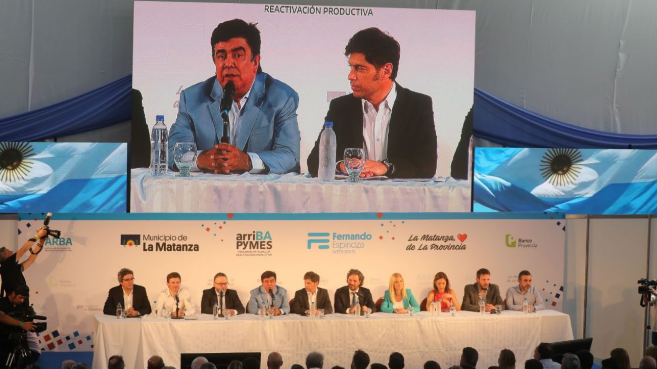 Axel Kicillof presentó el plan "arriba pymes" en La Matanza