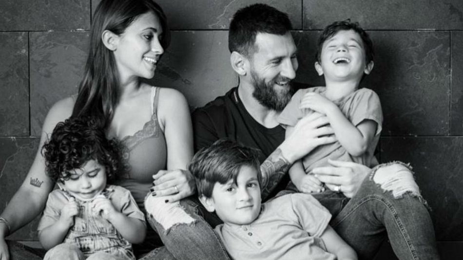 La postal más tierna de Lionel Messi con su esposa, Antonella y sus tres hijos