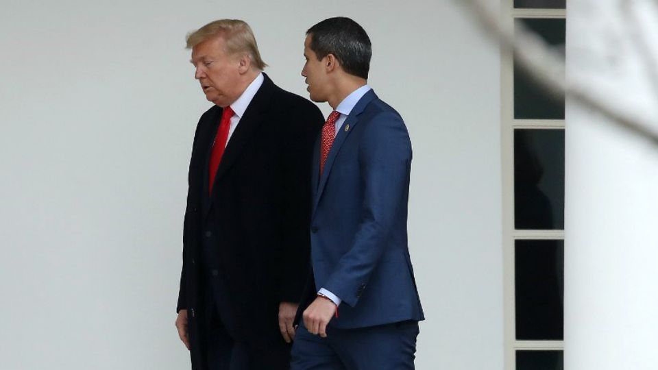 Donald Trump recibió a Juan Guaidó en la Casa Blanca.