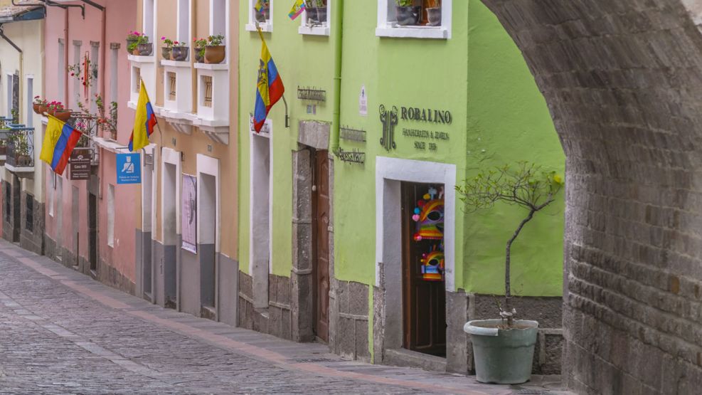 Calle La Ronda en Quito