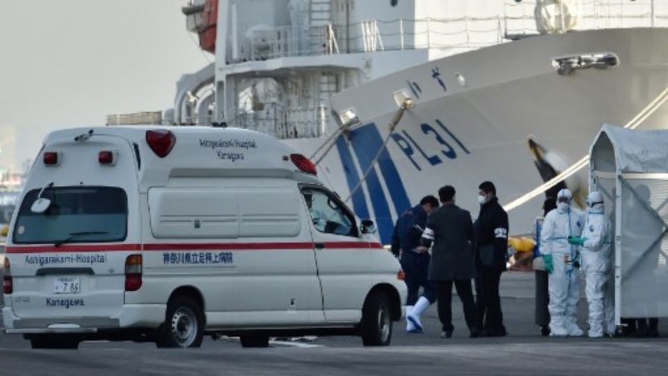 El crucero Diamond Princess zarpó de Yokohama el 20 de enero pasado y pasó por los puertos de Kagoshima y Okinawa.