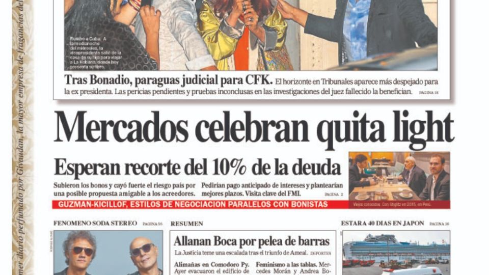 La tapa Diario Perfil.