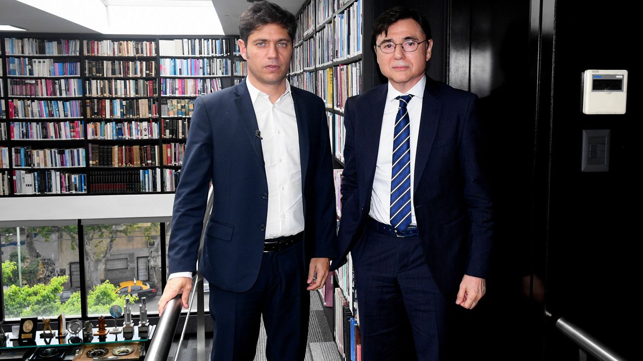 Axel Kicillof, en la entrevista con Jorge Fontevecchia.