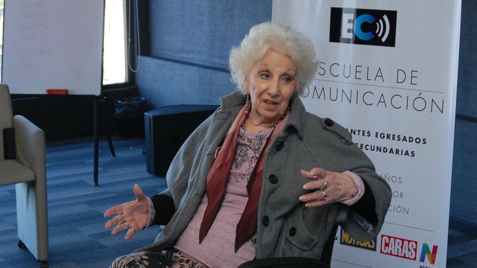 Estela Carlotto considera que hay presos políticos.