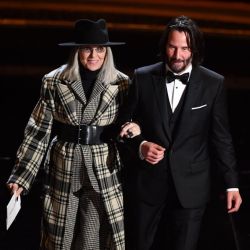Diane Keaton y Keanu Reeves en los Oscars 2020 | Foto:cedoc
