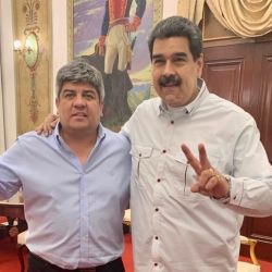 Pablo Moyano con Nicolás Maduro | Foto:Cedoc