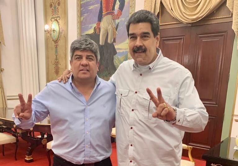 Pablo Moyano y Nicolás Maduro