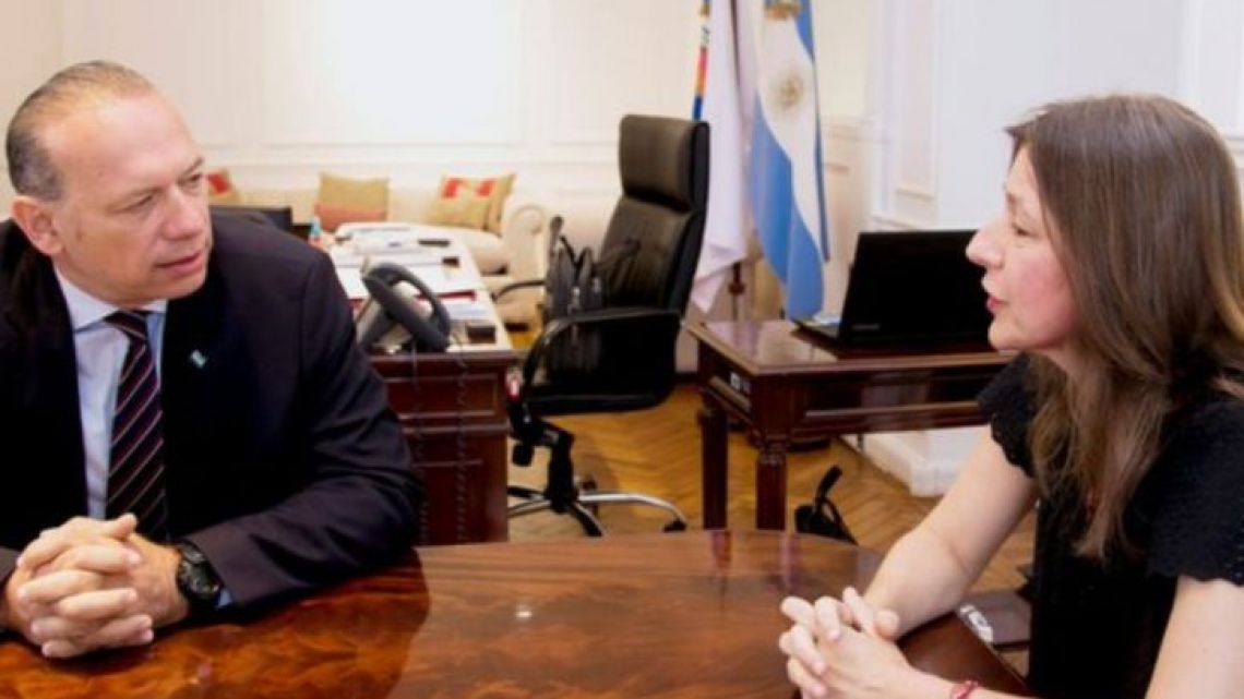 Sergio Berni y Sabina Frederic | Foto:Cedoc