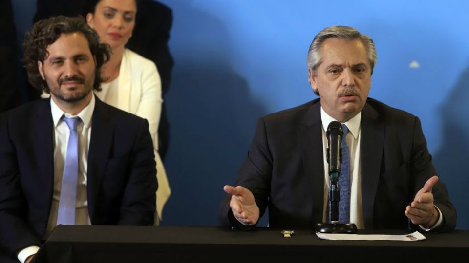 Alberto Fernández y Santiago Cafiero