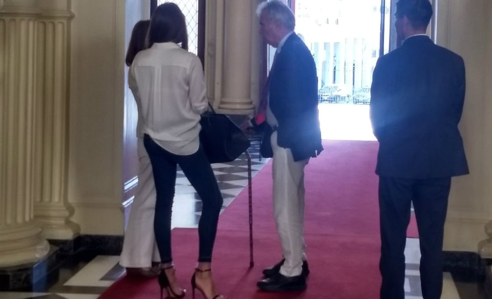 Zulemita Menem y Alberto Kohan, recibidos en Casa Rosada.