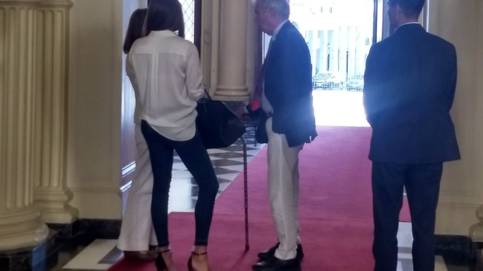 Zulemita Menem y Alberto Kohan, recibidos en Casa Rosada.
