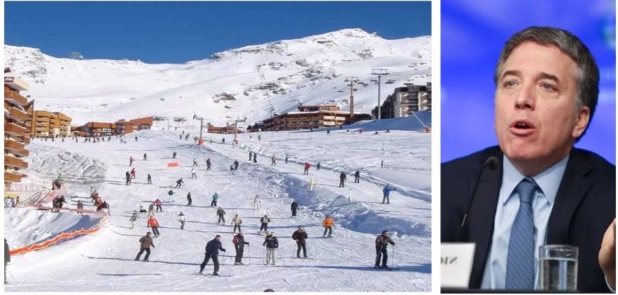 Nicolás Dujovne eligió "deslizarse" sobre nieve y sus vacaciones 2020 fueron en Val Thorens, en los Alpes Franceses.