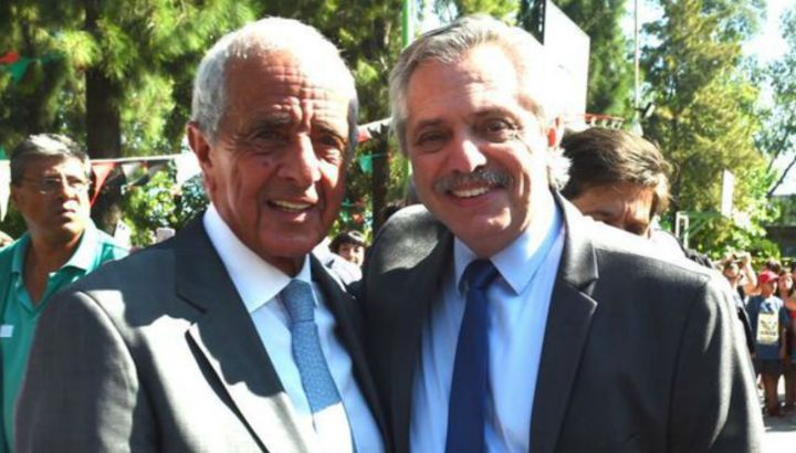 Rodolfo D'Onofrio junto a Alberto Fernández