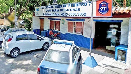 Comisaria septima. El lugar de trabajo del sospechoso.