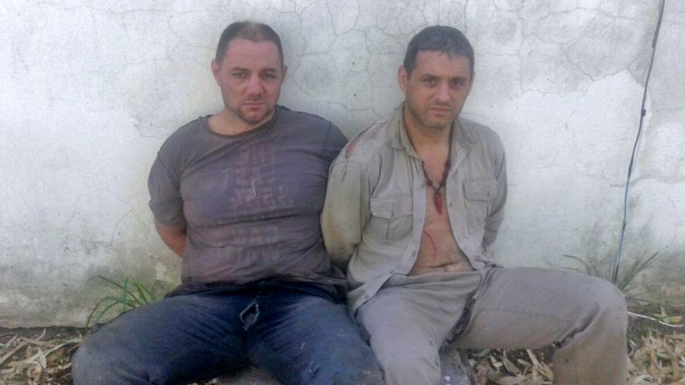 Cristian Lanatta y Víctor Schillaci, recapturados el 11 de enero de 2016 en Santa Fe.