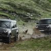 El nuevo Land Rover Defender durante los ensayos de la película de James Bond No Time for Die.