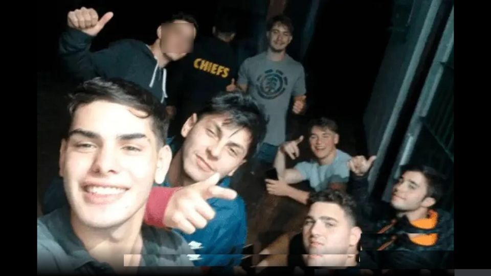 La última foto de los rugbiers tras asesinar a Fernando.