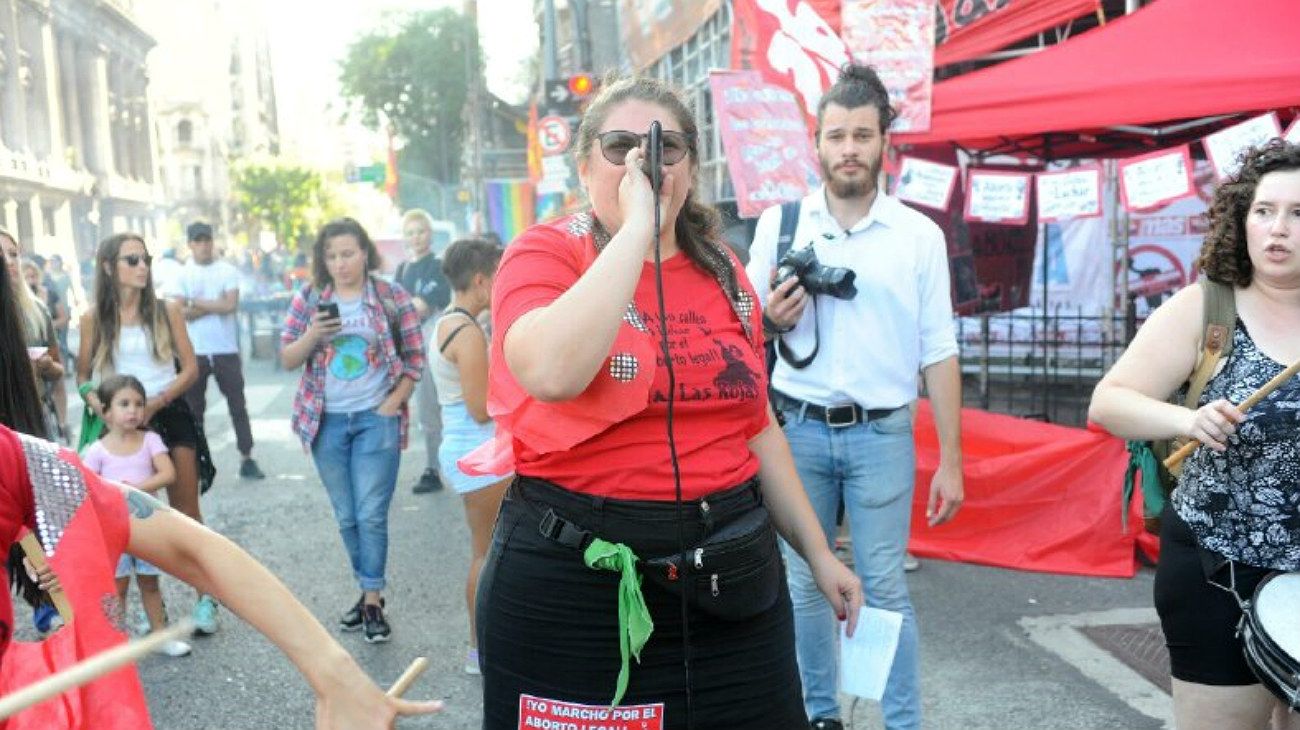 Postales de la marcha a favor del aborto en las inmediaciones del Congreso.