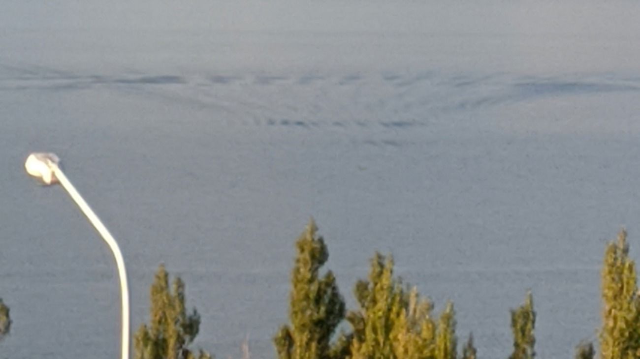 Una de las imágenes del lago que sacó Laurencio. 