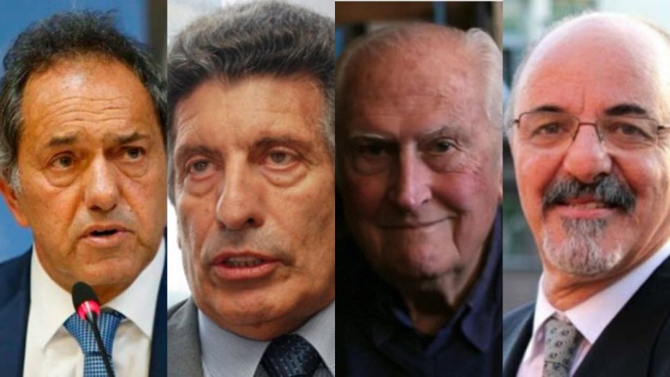 Daniel Scioli, Carlos Chacho Alvarez, Pino Solanas y Carlos Tomada