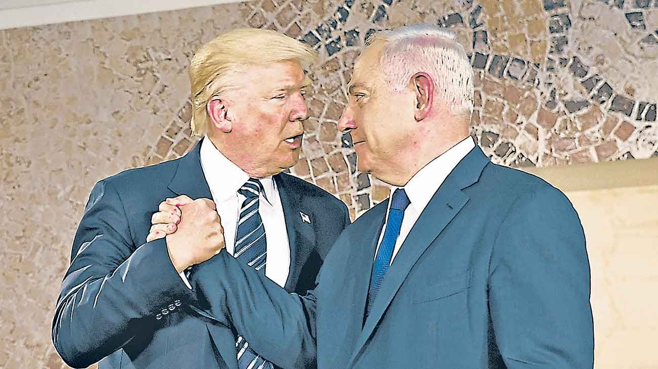 Afinidad. Donald Trump no niega su afinidad con las ideas y propuestas de Benjamin Netanyahu.