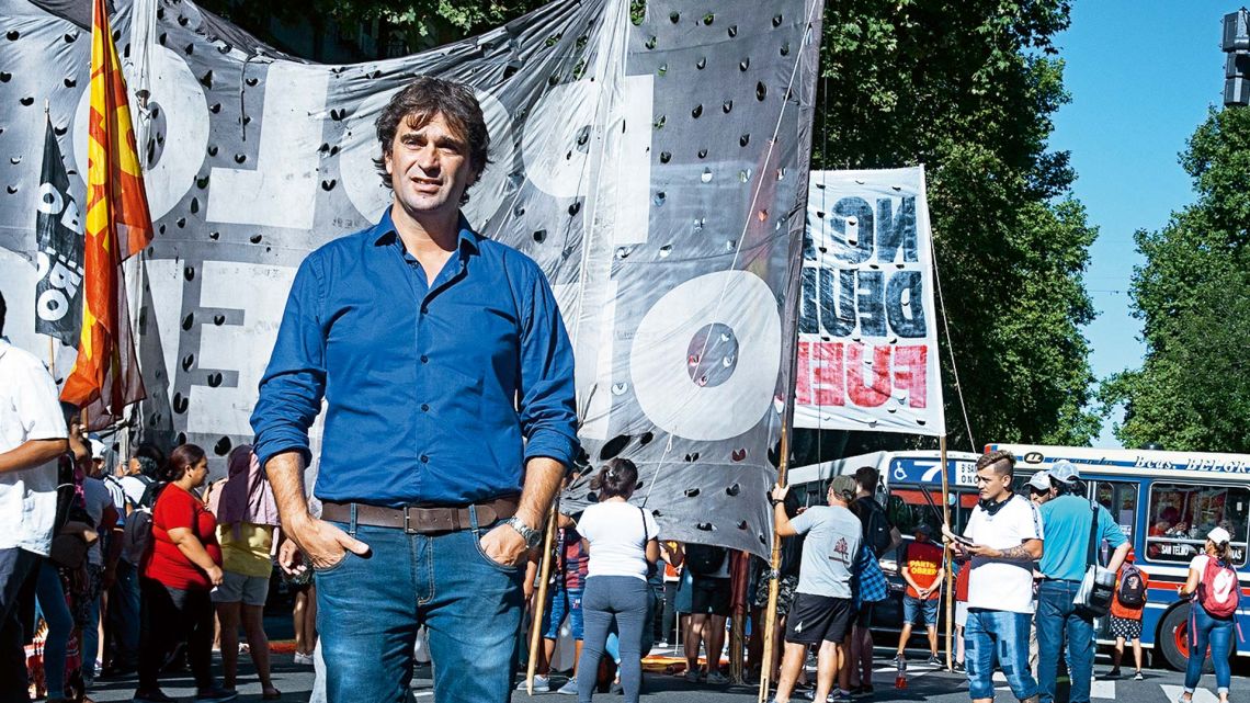 Gabriel Solano, legislador del Partido Obrero. | Foto:Jose Tolomei