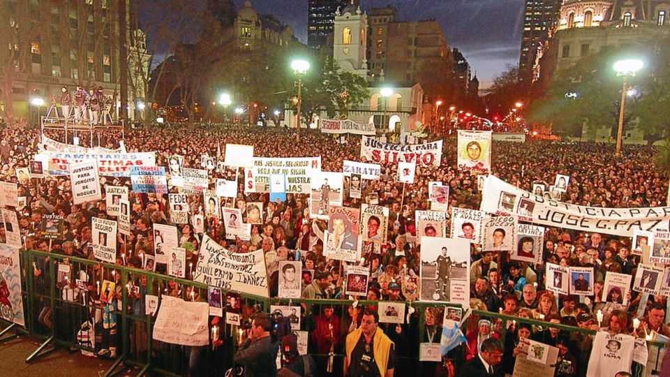 Marchas. Como con Axel Blumberg; hoy con el caso Báez Sosa se pide “Nunca Más”.
