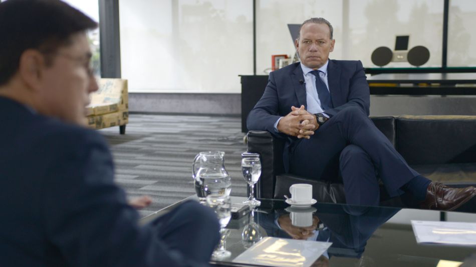 Sergio Berni, en la entrevista con Jorge Fontevecchia.