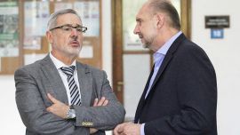 Marcelo Saín con Omar Perotti