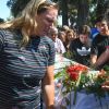 El último adiós de Braian Toledo en el cementerio de Marcos Paz. Amigos y familiares despidieron los restos del atleta olímpico. 
