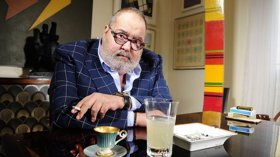 Entrevista de Jorge Fontevecchia al periodista Jorge Lanata en su casa.